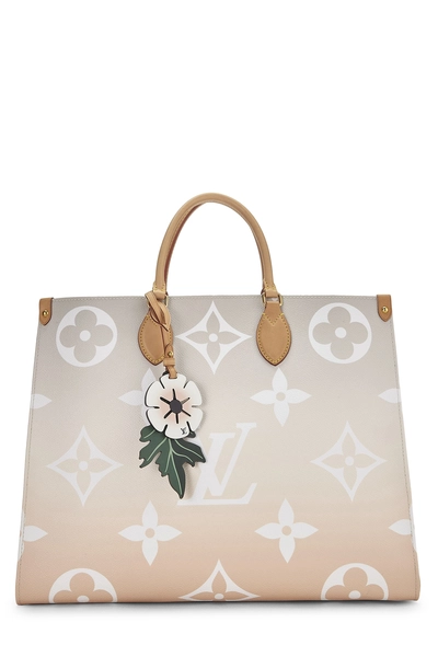 Louis Vuitton Orange Monogram Giant By The Pool On The Go GM