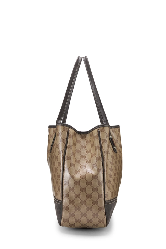 Brown Crystal Canvas Princy Tote Large, , large image number 2