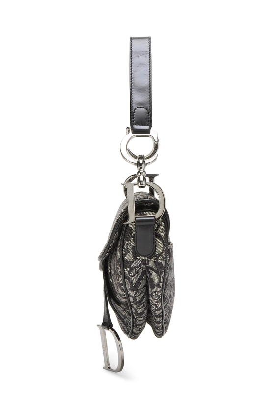 Black Trotter Canvas Saddle Bag, , large image number 2