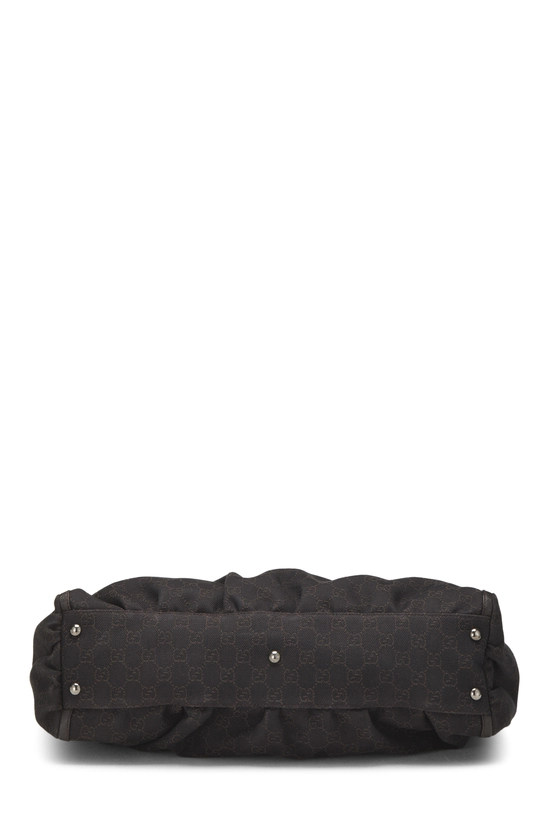 Brown GG Canvas D-Ring Abbey Zip Tote, , large image number 4