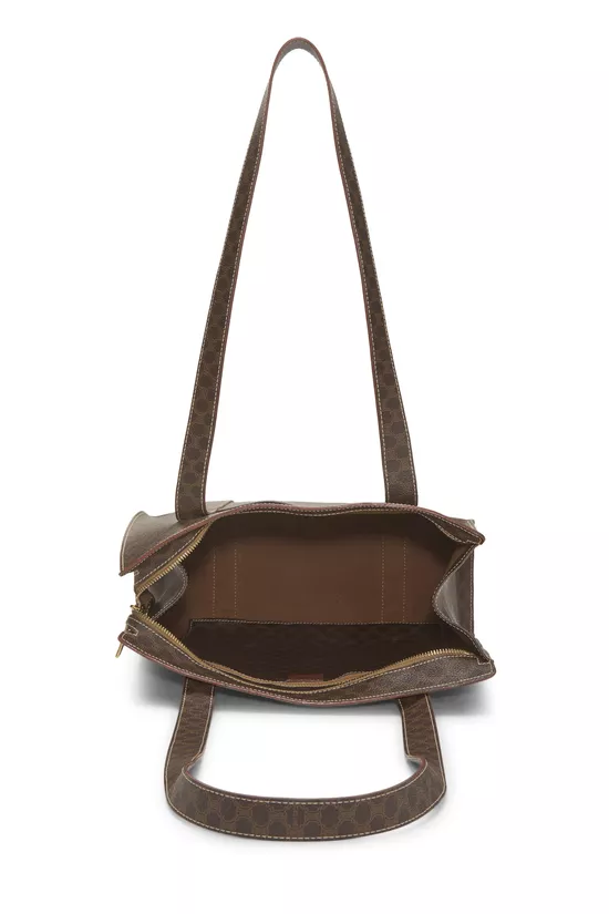 Brown Coated Canvas Macadam Tote, , large image number 5