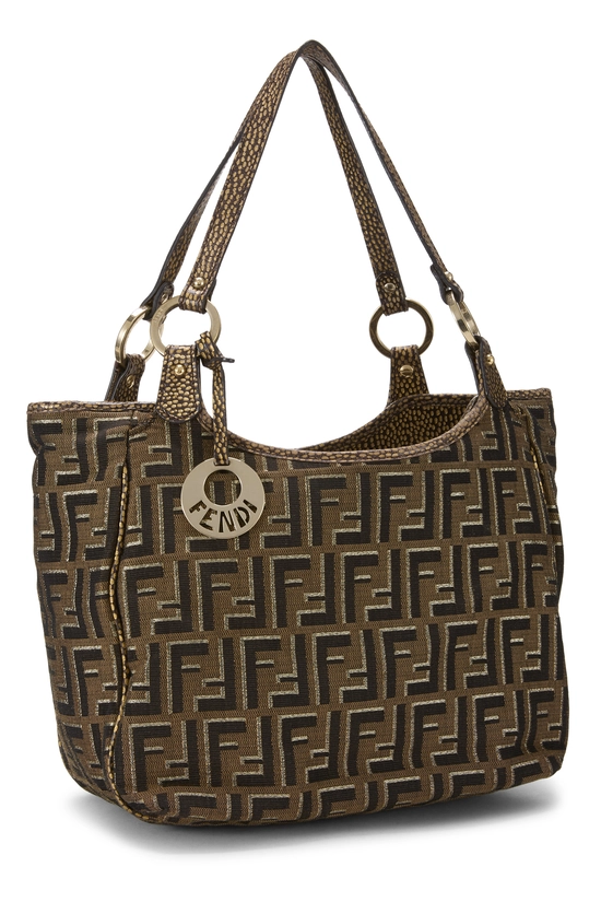 Brown Zucca Canvas Shoulder Bag Medium, , large image number 1