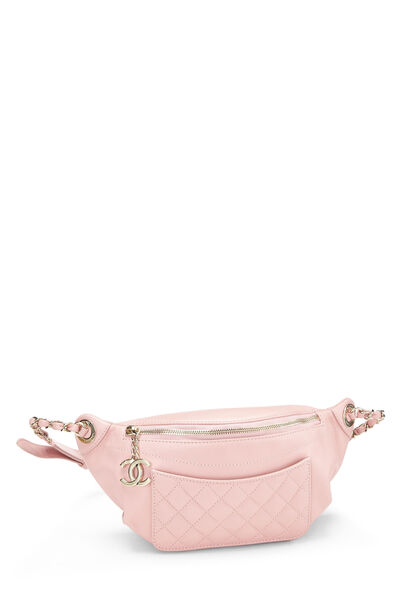 Pink Lambskin Belt Bag, , large