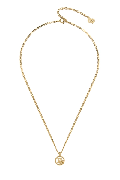 Gold Oval Logo Necklace