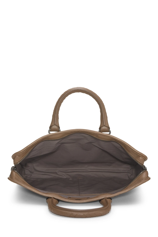 Brown Intrecciato Briefcase, , large image number 5