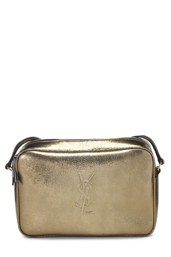 Saint Laurent Le Monogramme Canvas Crossbody Bag in Metallic for
