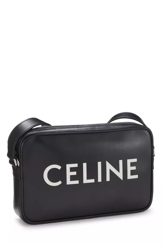 Black Calfskin Logo Messenger Medium, , large image number 1