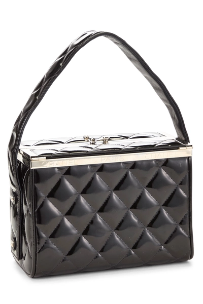 Black Quilted Lambskin Box Vanity Small, , large