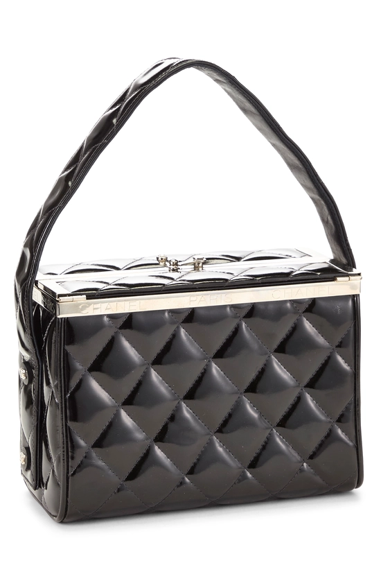 Black Quilted Lambskin Box Vanity Small, , large image number 1