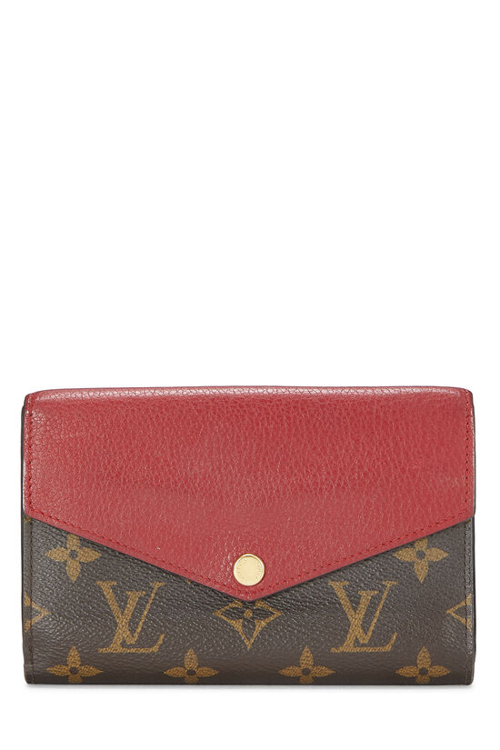 Red Monogram Canvas Pallas Compact Wallet , , large image number 1
