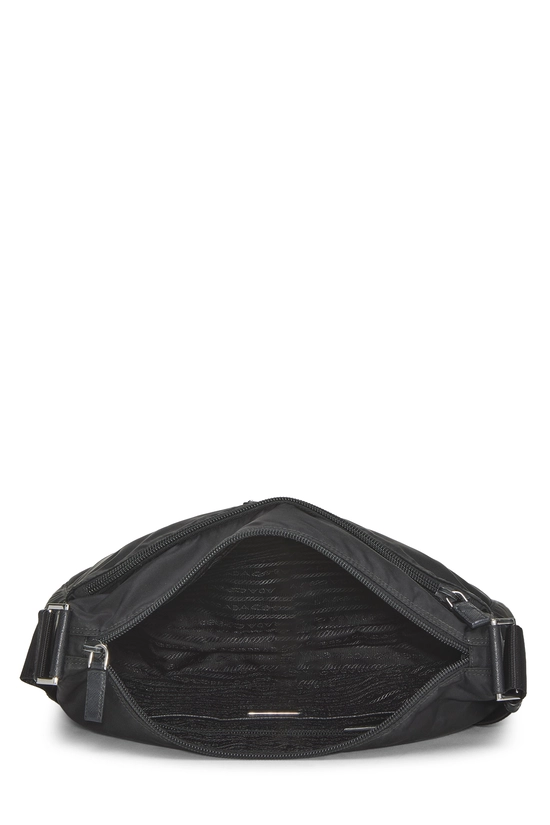 Black Nylon Messenger Bag, , large image number 5