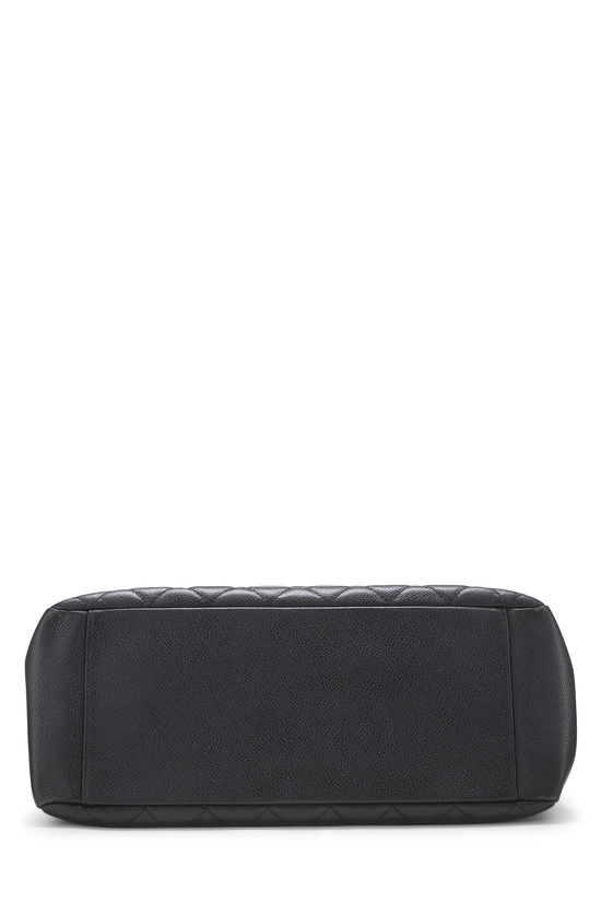 Black Quilted Caviar Grand Shopping Tote (GST), , large image number 4