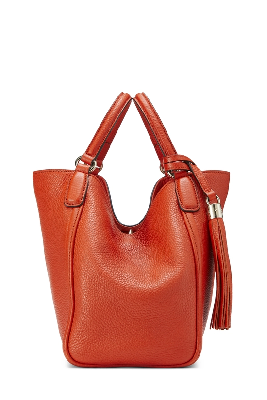 Orange Leather Soho Convertible Shoulder Bag, , large image number 2