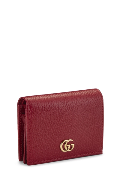 Red Leather GG Card Case, , large