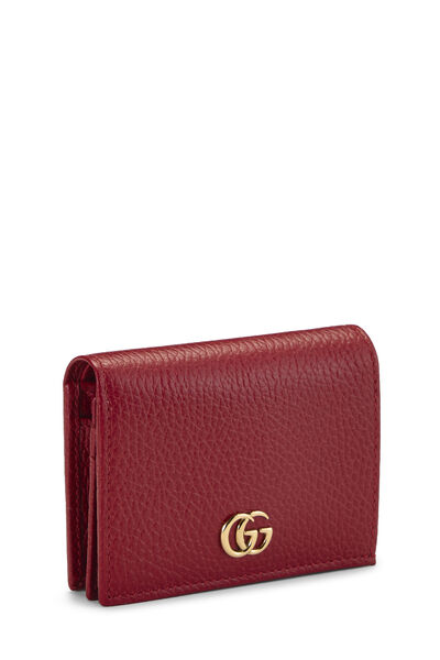 Red Leather GG Card Case, , large