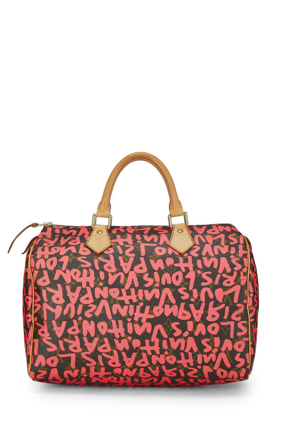 Only 838.00 usd for Stephen Sprouse Pink Graffiti Monogram Speedy 35 Online  at the Shop