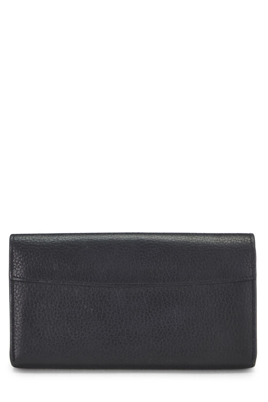 Black Taurillon Leather Capucines Wallet, , large image number 2
