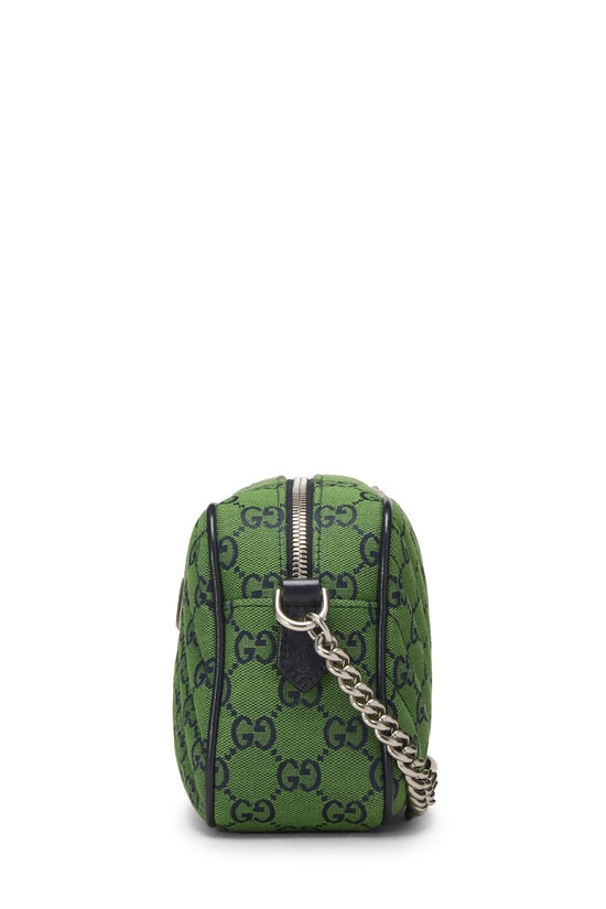 Green Canvas GG Marmont Crossbody Small, , large image number 2