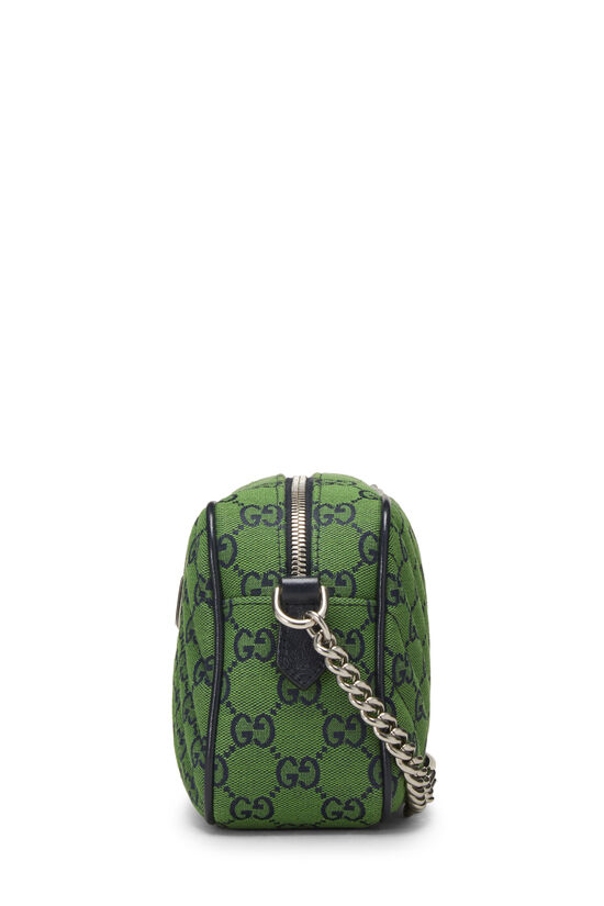 Green Canvas GG Marmont Crossbody Small, , large image number 2
