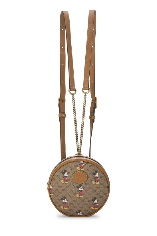 Gucci round backpack like new Gucci Ophidia Mini Backpack Shoulder Mini Round Beige bag  main image 4