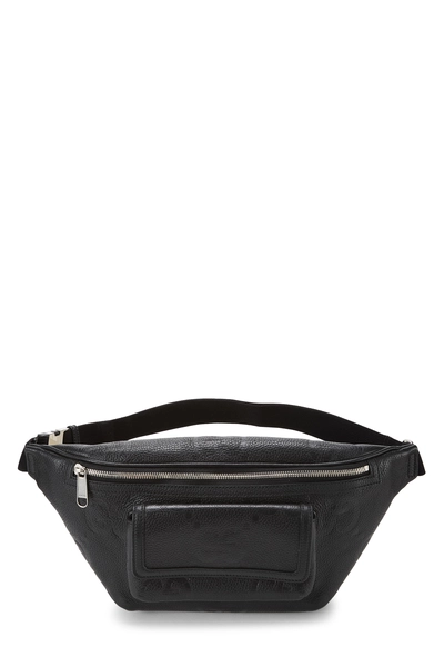 Gucci Black Guccissima Leather Belt Bag