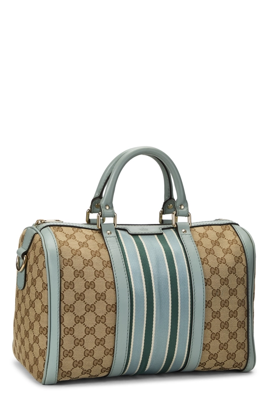 Blue Original GG Canvas Vintage Web Boston Medium, , large image number 1