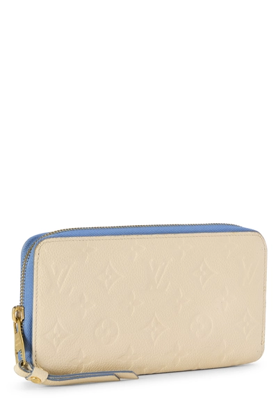 White Monogram Empreinte Zippy Continental Wallet, , large