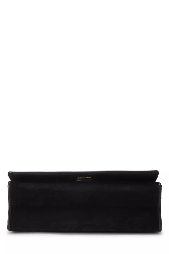 Black Quilted Suede Full Flap Small, , large image number 4