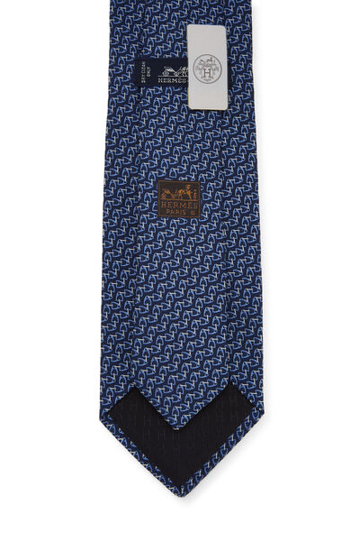 Blue Silk Tie, , large