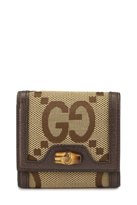 Jumbo GG Canvas Diana Compact Wallet, , large image number 0