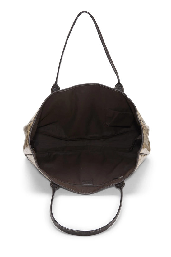 Brown Crystal Canvas Princy Tote Large, , large image number 5