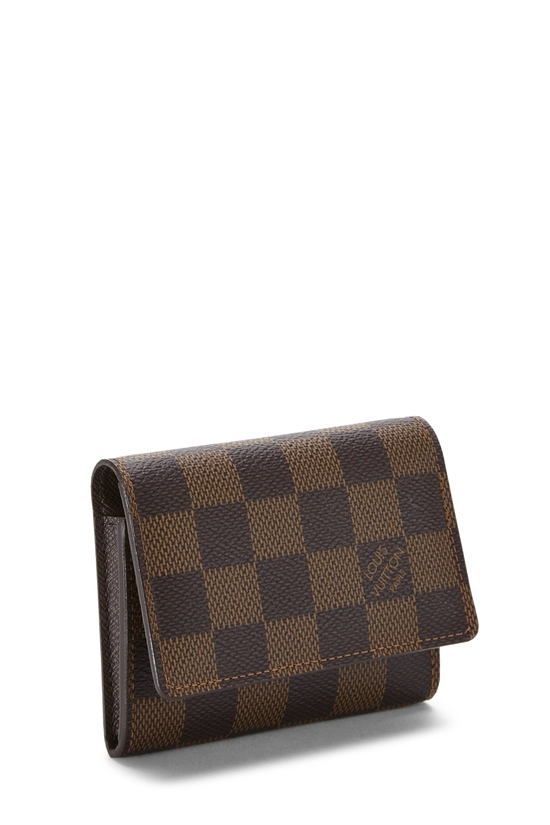 Damier Ebene Canvas Business Card Holder , , large image number 1