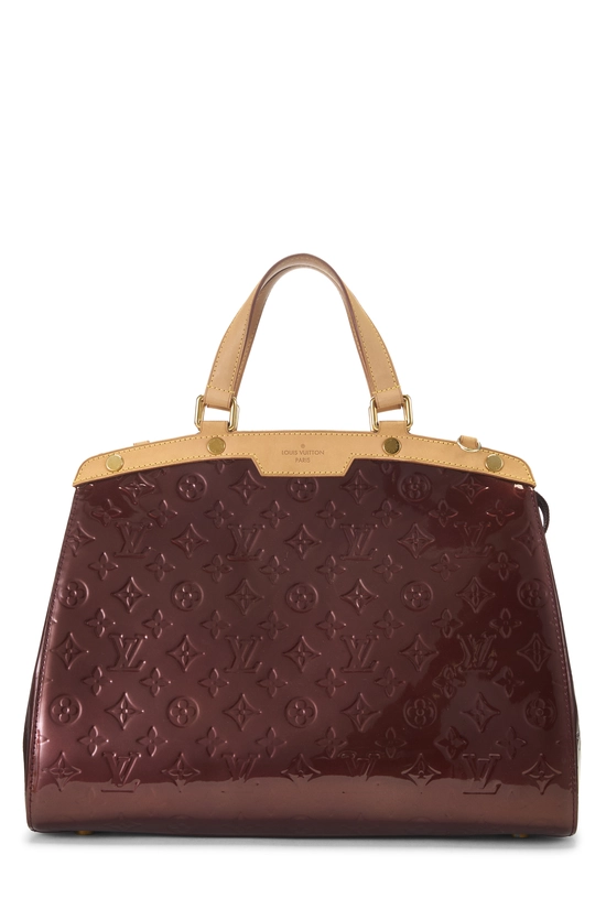 Burgundy Monogram Vernis Brea GM, , large image number 0