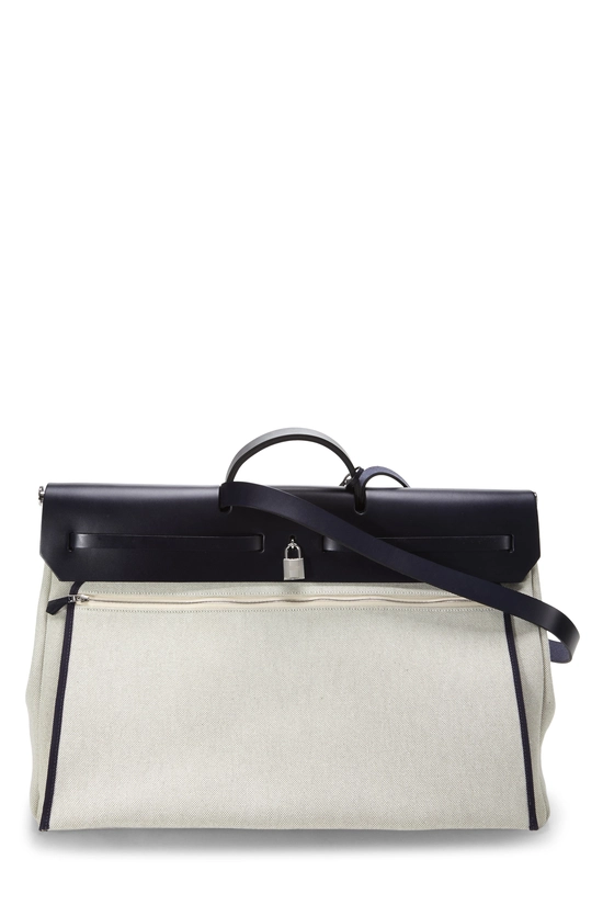 Navy Canvas H Plume Herbag Zip Cabine, , large image number 3