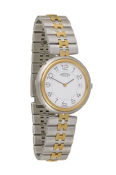 Stainless Steel & Gold Profile Watch