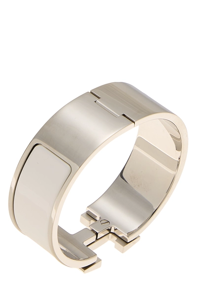 White Enamel Clic-Clac 'H' Wide, , large