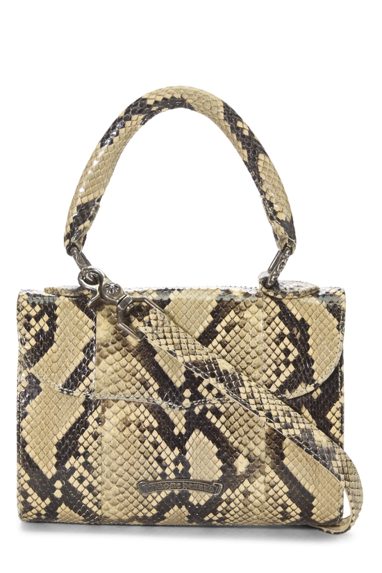 Multicolor Python Cross Top Handle Bag, , large image number 3