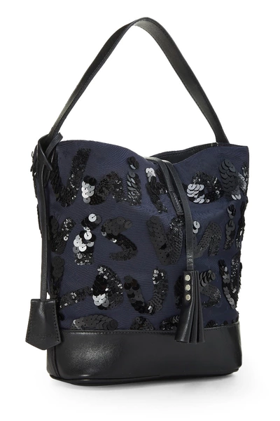 Louis Vuitton Navy Satin Spotlight Bucket Bag — photo 2