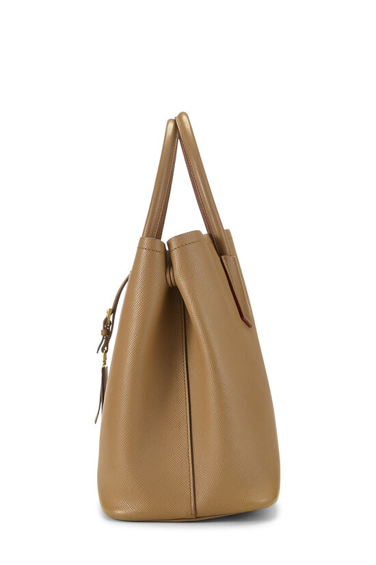 Brown Saffiano Double Bag Medium, , large image number 2