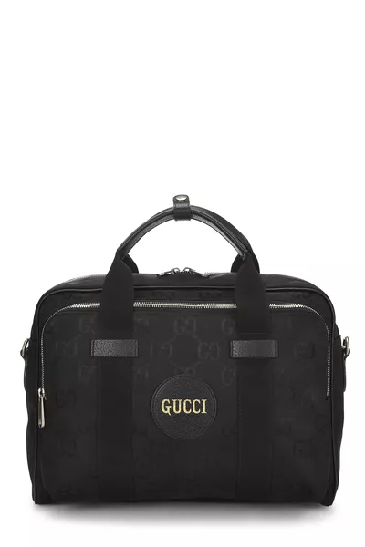 Black GG Nylon Off the Grid Briefcase