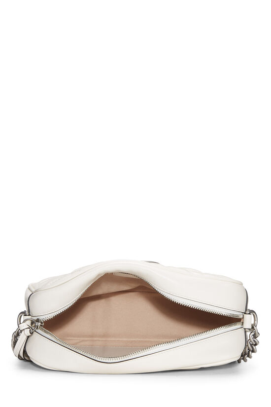 White Leather GG Marmont Crossbody Small, , large image number 5