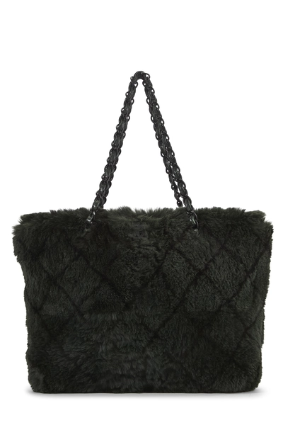 Chanel Green Lapin Tote Bag