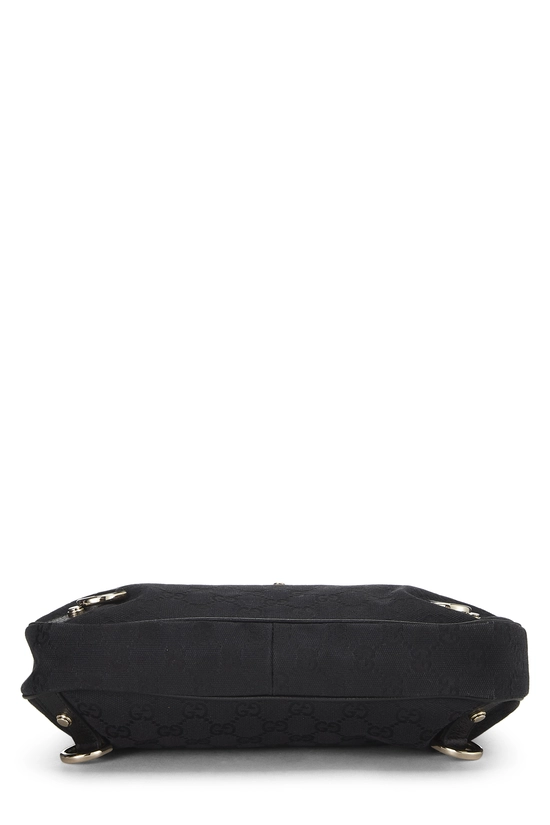 Black GG Canvas D-Ring Abbey Hobo Small, , large image number 4