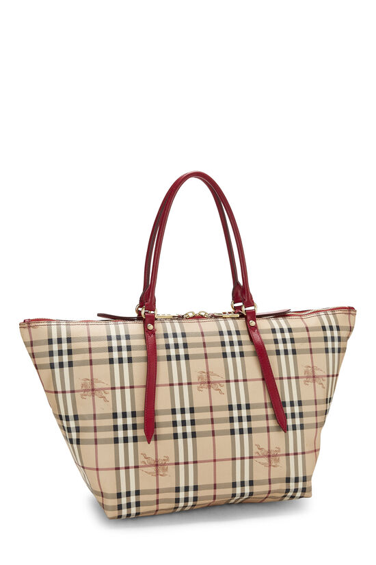 Burberry, Bags, Burberry Red Check Tote Large
