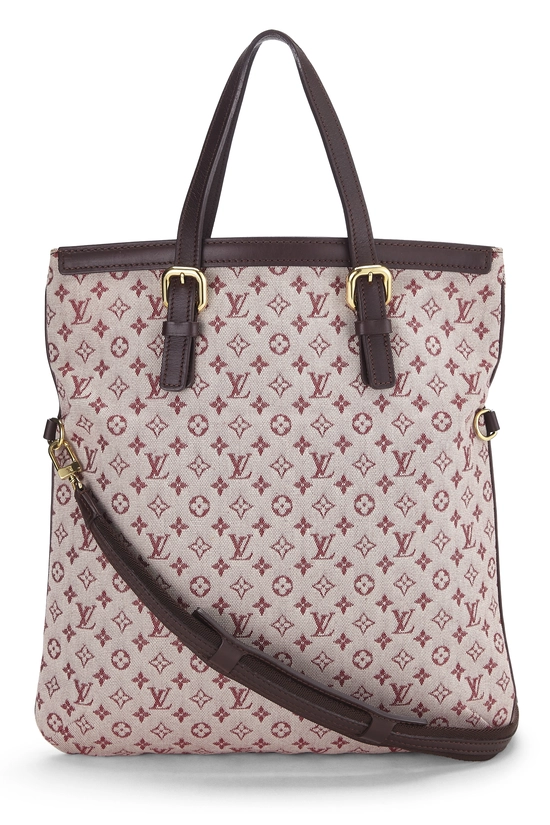 Burgundy Monogram Mini Lin Francoise, , large image number 3