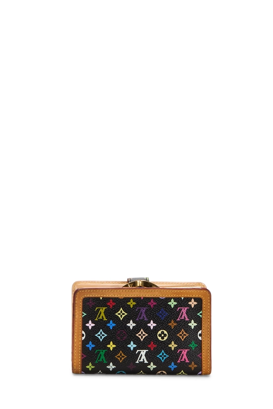 Takashi Murakami x Louis Vuitton Black Monogram Multicolore Porte-Monnaie Viennois Wallet, , large image number 2