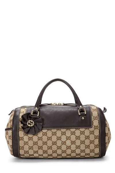 Gucci Brown Original GG Canvas Trophy Handbag