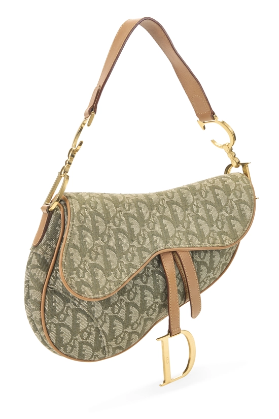 Green Trotter Canvas Saddle Bag, , large image number 1