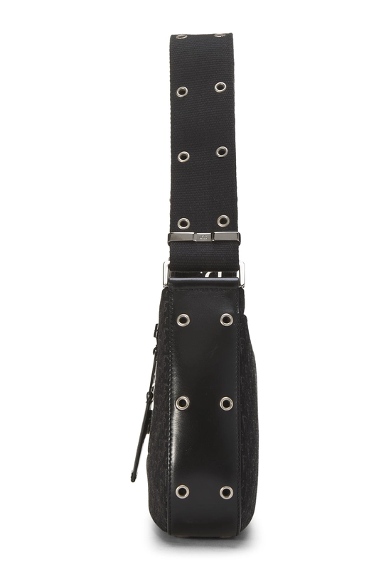 Black Trotter Canvas Street Chic Shoulder Bag, , large image number 2