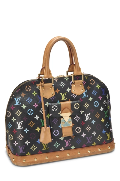 Takashi Murakami x Louis Vuitton Black Monogram Multicolore Alma GM NM, , large